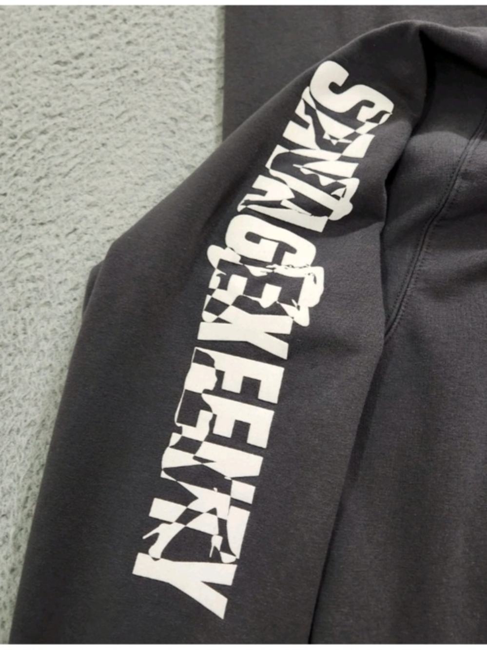 Savage X Fenty Gray Hoodie with White Logo Detail - Picture 4 of 8